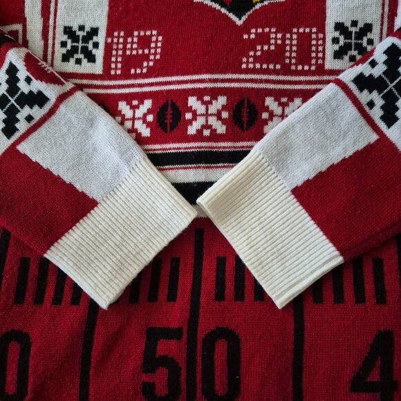 NFL Team Apparel Mens L Arizona Cardinals Light Up Long Sleeve Sweater Red White - Picture 11 of 17